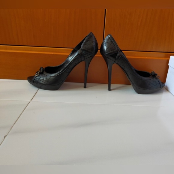 “ Dior” black heels with the “brands metal letters “. - Picture 2 of 10